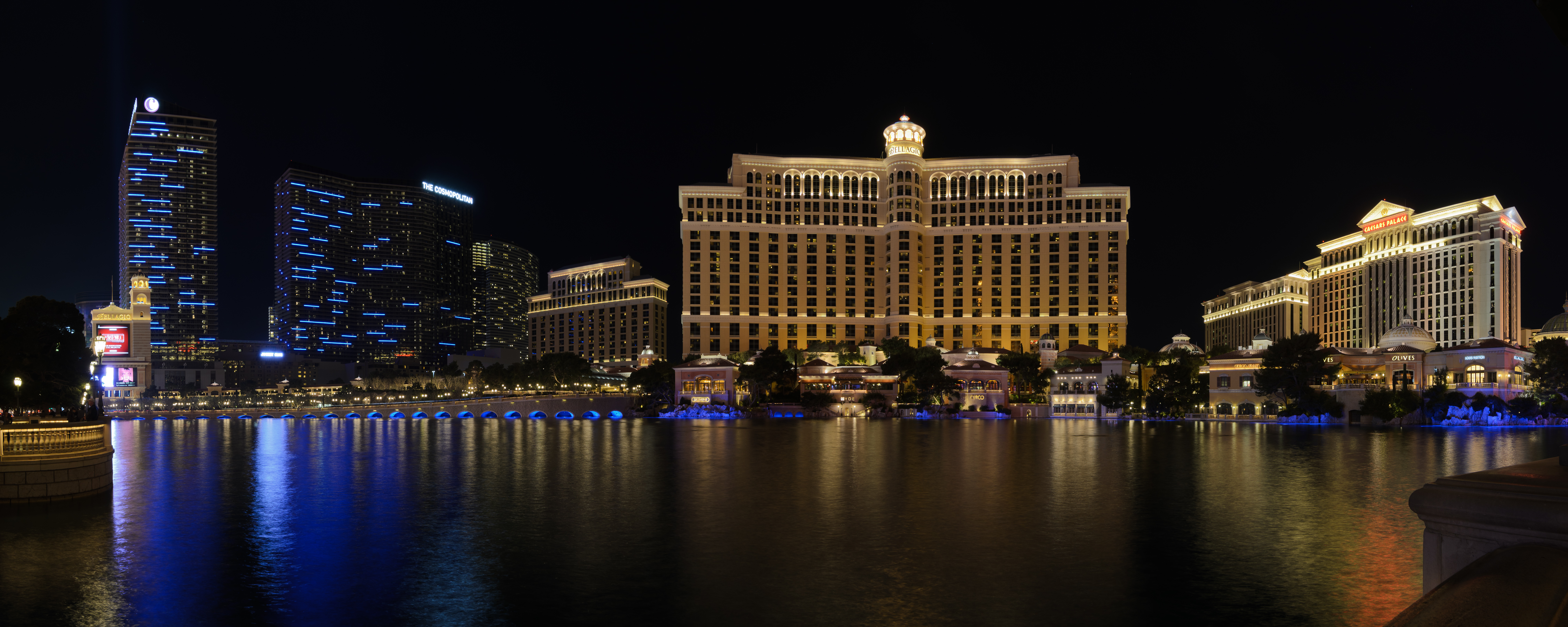 Panoramic view of the Las Vegas Strip skyline
