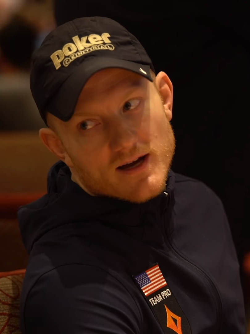 Jason Koon at the poker felt during a 2018 high-roller event