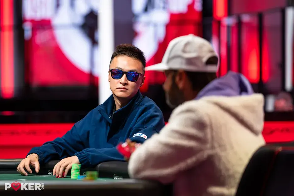 WSOP 25K Heads-Up Championship felt at the 2026 World Series of Poker.