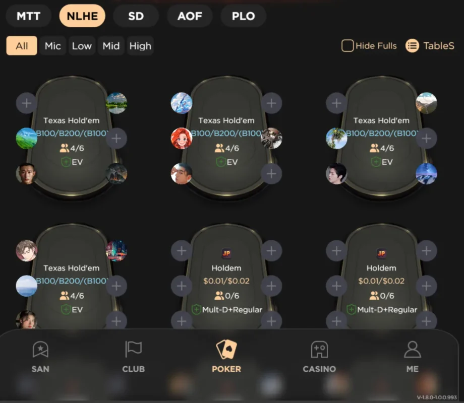 QQPK lobby screenshot