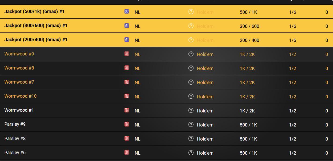 SwC Poker poker site screenshot